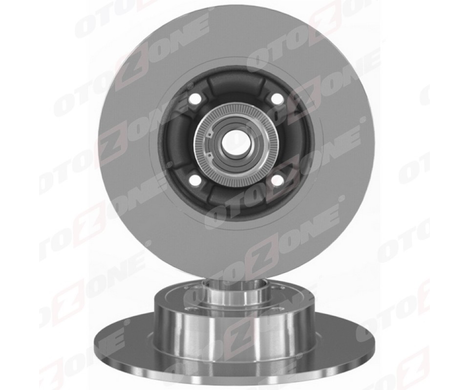 ARKA FREN AYNASI RENAULT MEGANE II 02> MODUS 04> CLIO III 05> 240x82.5x4DELİK RULMANLI ABS SENSÖRLÜ