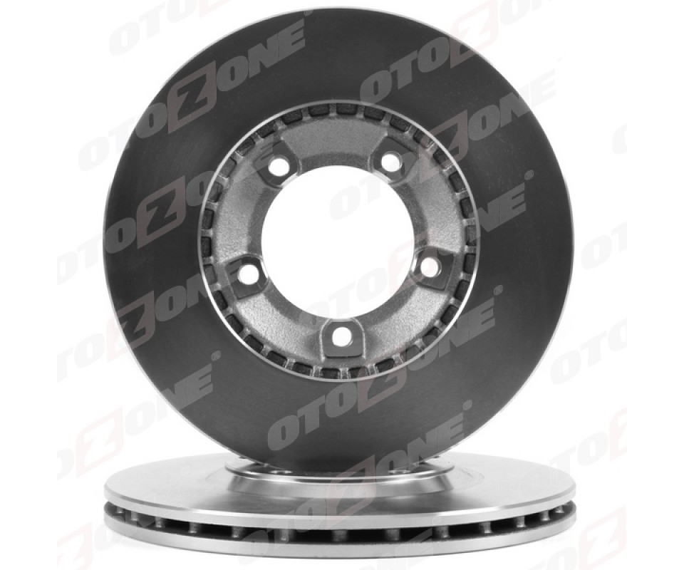 ÖN FREN DİSKİ HAVA KANALLI HYUNDAI H100 2.5L D4BA D4BF 4D55 4D56 PANELVAN 94-05 / 2.6L D4BB KAMYON ET 96-03 253 çap x 5 bijon - Adet disk fiyatıdır