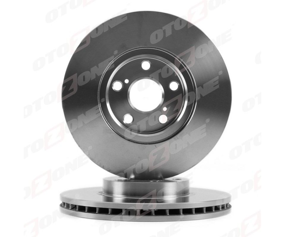 ÖN FREN DİSKİ HAVA KANALLI TOYOTA AVENSIS 1.6L 3ZZFE VVTi ZZT250 03-08 / 2.0L 1AZFSE AZT250 03-08 277 çap x 5 bijon - Adet disk fiyatıdır