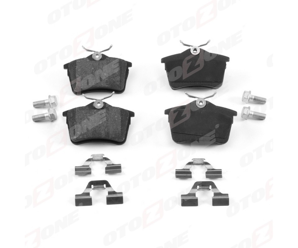 ARKA FREN BALATASI P307 00>09 P308 07>14 PARTNER 08> PARTNER TEPEE 08> BERLINGO 08> C4 04>16 civat a takımlı