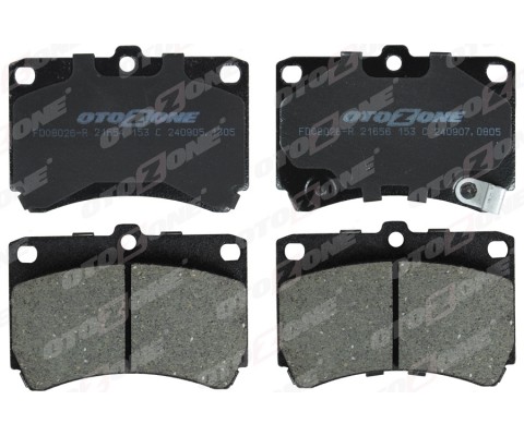 ÖN FREN BALATA MAZDA 323 1.6L B6 BG kasa 89-95 / 1.5L Z5 DOHC BA kasa 96-98 - Aşınma ikaz soket li