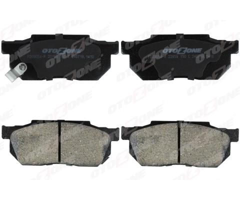 ÖN FREN BALATA HONDA CIVIC 1.3L 1.4L D13 D14 Karbüratörlü 86-89 / CRX 1.6L B16A1 VTEC EE8 kasa 89 -92 aşınma ikaz kontağı mevcut - şimli