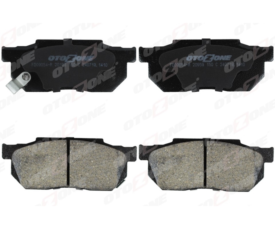 ÖN FREN BALATA HONDA CIVIC 1.3L 1.4L D13 D14 Karbüratörlü 86-89 / CRX 1.6L B16A1 VTEC EE8 kasa 89 -92 aşınma ikaz kontağı mevcut - şimli