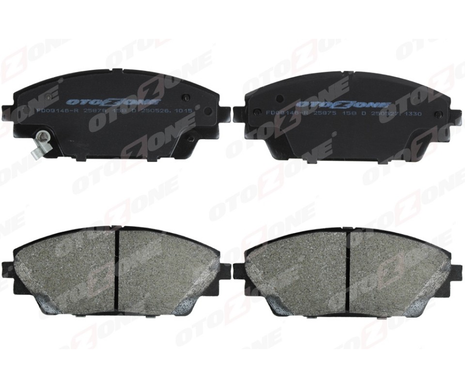 ÖN FREN BALATA MAZDA 3 1.5L P5 SKYACTIV BM kasa 14-16 / MAZDA 3 1.5L P5 SKYACTIV BN kasa 17-19 / CX-3 1.5L S5 SKYACTIV dizel DK kasa 15-> - Aşınma ikaz soketli