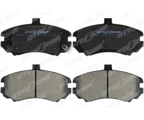 ÖN FREN BALATA HYUNDAI ELANTRA 1.6L G4ED benzinli 16v 04-06 - 131.5mm - tepeli tip - Aşınma ikaz so ketli