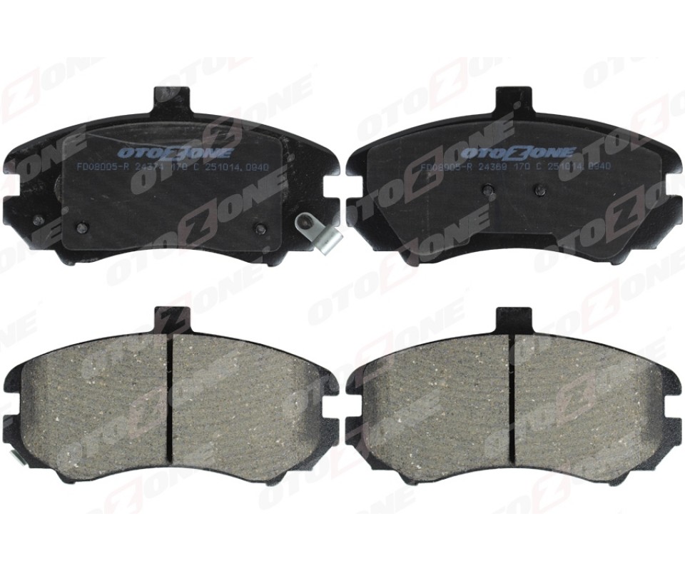 ÖN FREN BALATA HYUNDAI ELANTRA 1.6L G4ED benzinli 16v 04-06 - 131.5mm - tepeli tip - Aşınma ikaz so ketli