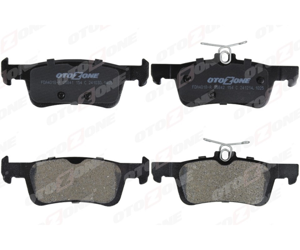 ARKA FREN BALATASI P308 II 1.2 VTİ-1.2 THP-1.6 HDİ-2.0 HDİ 13> FREN DİSKİ ÇAPI 249mm İÇİN 15MM