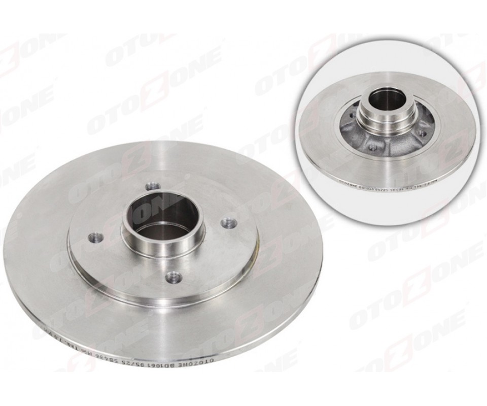 FREN DİSKİ ARKA RENAULT CLIO II 98>05 MEGANE I 96> R19 238x8x7MM RULMANSIZ