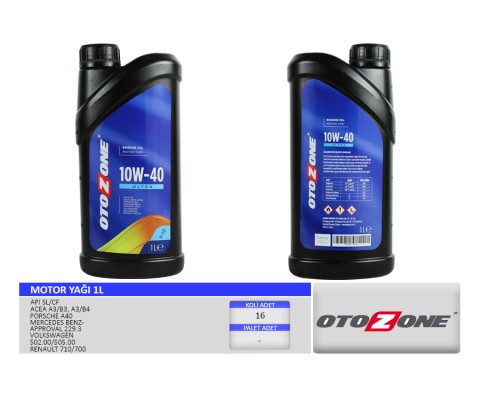 MOTOR YAĞI 10W40 1 LT ULTRA YARI SENTETİK API SL/CF