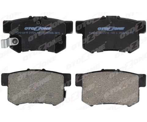 ARKA FREN BALATA HONDA CIVIC 1.6L D16 VTEC VTI 01-05 / 1.4L 1.6L 96-01 / 1.6L R16A2 VTEC SEDAN 06-> / ACCORD 2.0L F20 90-98 / LEGEND 3.2L 91-96 / SUZUKI SX4 1.6L M16A RW416 05-> - Aşınma ikaz soketli