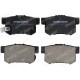 ARKA FREN BALATA HONDA CIVIC 1.6L D16 VTEC VTI 01-05 / 1.4L 1.6L 96-01 / 1.6L R16A2 VTEC SEDAN 06-> / ACCORD 2.0L F20 90-98 / LEGEND 3.2L 91-96 / SUZUKI SX4 1.6L M16A RW416 05-> - Aşınma ikaz soketli