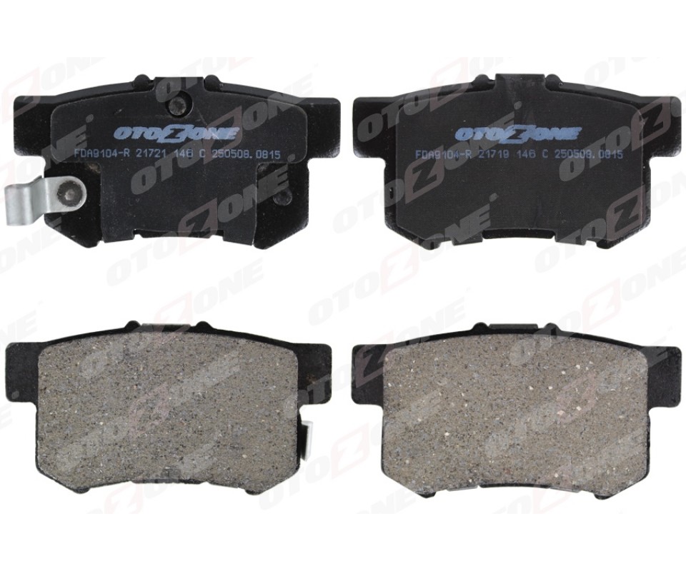 ARKA FREN BALATA HONDA CIVIC 1.6L D16 VTEC VTI 01-05 / 1.4L 1.6L 96-01 / 1.6L R16A2 VTEC SEDAN 06-> / ACCORD 2.0L F20 90-98 / LEGEND 3.2L 91-96 / SUZUKI SX4 1.6L M16A RW416 05-> - Aşınma ikaz soketli