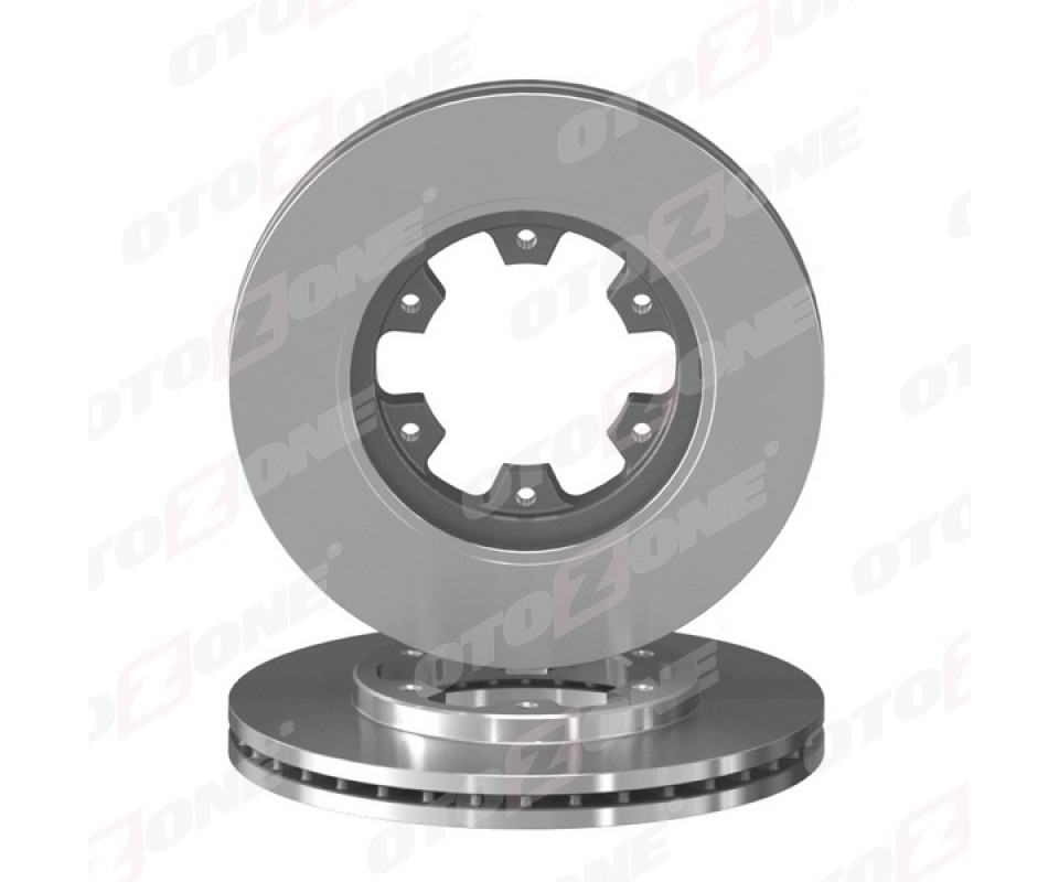 ÖN FREN DİSKİ HAVA KANALLI NISSAN TERRANO 2.4L 2.7L KA24 TD27T R20 96-> / PATHFINDER 3.2L QD32ETi R50 4x4 97-04 / PICK UP 3.2L QD32 4x4 D22 97-04 277 çap x 6 bijon - Adet disk fiyatıdır
