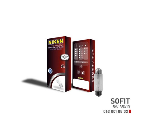 NIKEN SOFIT AMPUL 5W 35X10 12V 10LU