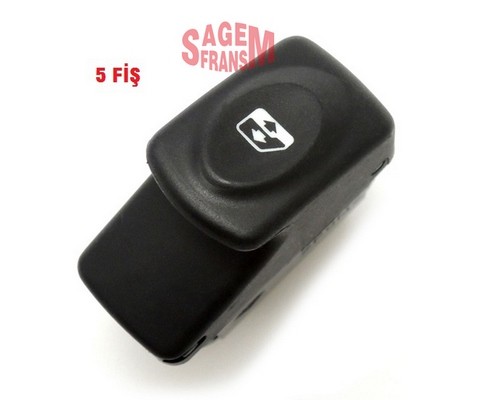 CAM AÇMA DÜĞMESİ CLIO - KANGOO 5 FİŞ SİYAH TEKLİ