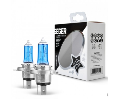 AMPUL H4 12V 100/90W P43T CRYSTAL WHİTE YÜKSEK GÜÇ. 4.500K BEYAZ IŞIK P43 TIRNAKLI