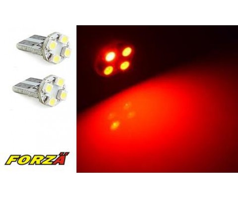 LED AMPÜL 12V.4 LÜ SMD B.DİPSİZ KIRMIZI