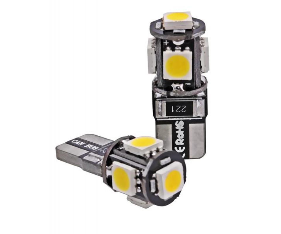 LED AMPÜL 12V.5 Lİ SMD 5050 CANBUS ÇAKAR B.DİPSİZ