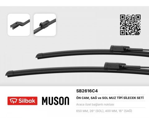 SİLECEK SÜPÜRGESİ 650/400MM MUZ TİPİ C-HR 10/16