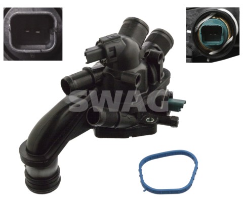 TERMOSTAT 105C KOMPLE P3008-P308-RCZ-P207-P508-P208-P5008-C4-C4 PICASSO-DS3-DS5-C5 III 1.6 TURBO 16V EP6DT-EP6CDT -MINI COOPER 1.6 THP 16V N14B16A-N14B16C