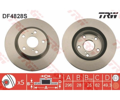 ÖN FREN AYNASI ADET HAVALI RAV 4 III ACA/ACE 2.0 VVT-I/2.2 D-4D 03/06