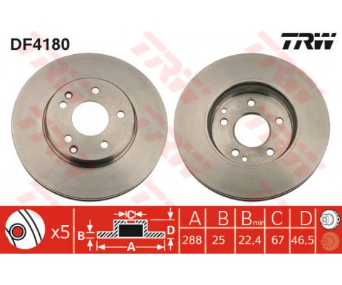 FREN DISKI ON MERCEDES W203 CL203 C209 W210 R170