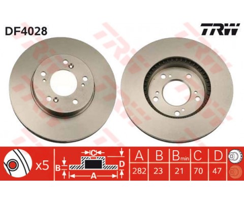 ÖN FREN AYNASI HONDA HRV 16 99 20 16V CRV 1 VE 2 95
