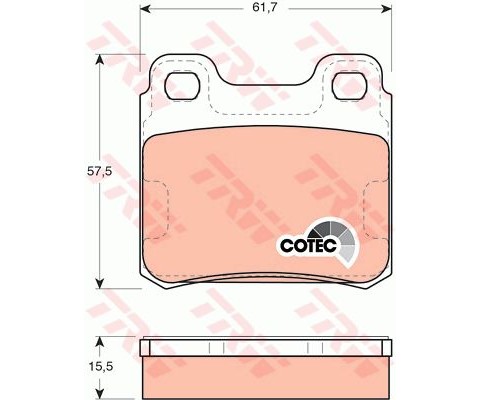 ARKA FREN BALATASI VECTRA A 88-95 ASTRA F 94-98 CALIBRA A 90-97 KADETT E 86-91 VECTRA B 96