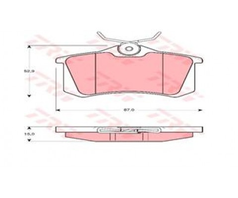 ARKA BALATA MGN II-LGN-GOLF III-IV-PASSAT III-POLO-C3-C4-P307-AUDI A3-A4 87x52.9x15mm