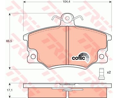 ÖN BALATA TMPR-TİPO-UNO 2000ie PUNTO ALFA 33 145 146 155