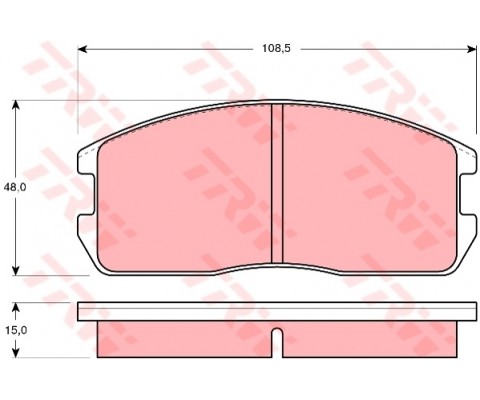 ÖN BALATA MITSUBISHI LANCER 83-92 COLT 82-92