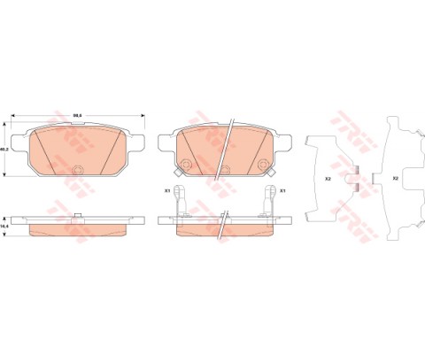 ARKA BALATA SWIFT IV 1.2 1.3DDIS 10 1.6 12 SX4 1.6 1.6DDSİ 12 15 VİTARA 1.6 1.6DDSİ 15
