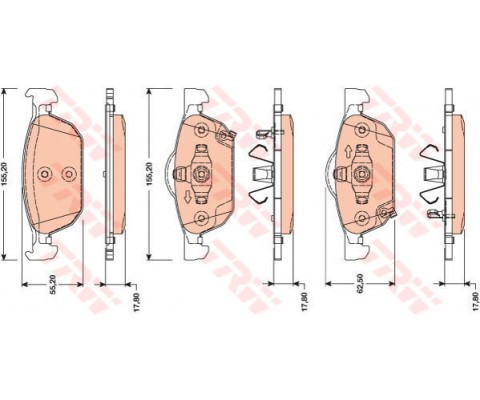 ÖN BALATA ACCORD SEDAN 2.4 08 ACCORD IX 2.0İ-2.4İ-2.2İ-DTEC 08 MEK.ŞANZ