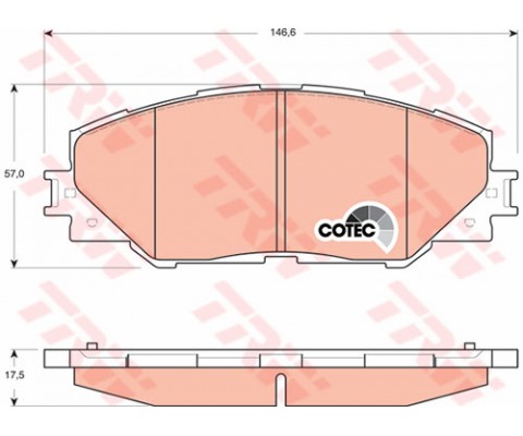 ÖN BALATA AURIS 1.4 D-1.4-1.8 1.6 VVTI-2.0 D-2.2 D 07 12 RAV4 III 2.0 VVTİ 06 12 2.2D-4D 06