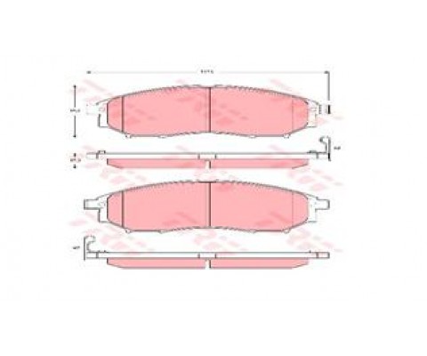 ÖN BALATA NAVARA 2.5 DCI 05-10 QASHQAL 07-11 KALEOS 2.5 2.0DCİ 08 PATHIFINDER 05-10 INFINITI