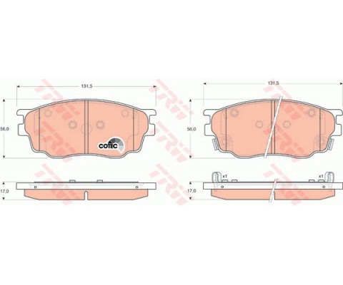 ÖN BALATA MAZDA 6 1.8 02 1.8MZR 2.0MZR 2.2 MZR 2.5MZR 07 09