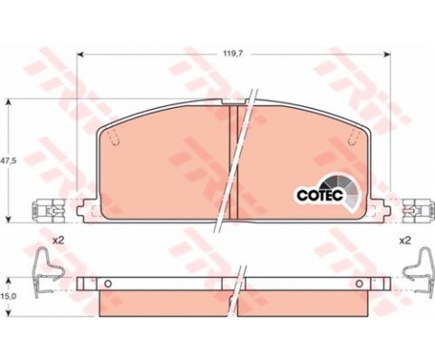ÖN BALATA COROLLA-CAMRY-CORNA-CARİNA 95