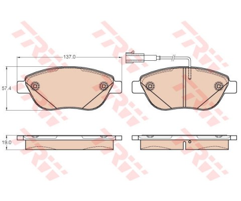 ÖN BALATA FIAT LINEA 1.6D 09 Euro5 MOTOR ÇİFT FİŞLİ