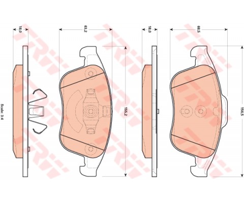 ÖN BALATA RENAULT LATITUDE 2.0 16V-2.0 DCİ-2.0 DCİ 150-2.0 DCİ 175 02/2011