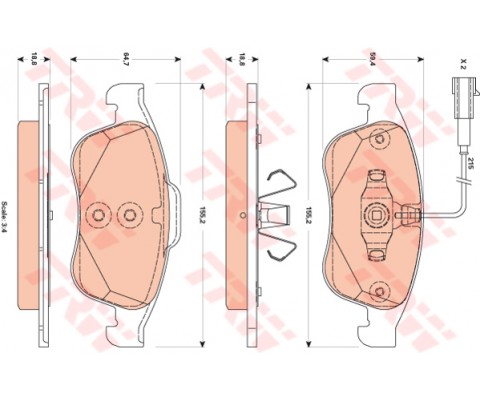 ÖN BALATA ALFA ROMEO GIULIETTA 1.4 TB 10 1.6 JTDM 105 10