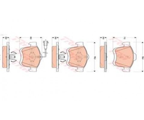ÖN BALATA DOBLO 1.4 1.3D 1.6D 2.0D 10 COMBO 1.4 12 1.3CDTİ 12 1.6CDTİ 12 2.0CDTİ 12