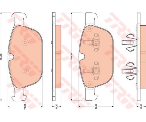 ÖN BALATA VOLVO XC60 D3 2008-2017 D4 12-17 D5 08-15 T5 2010-1207 T6 2008-2017 156