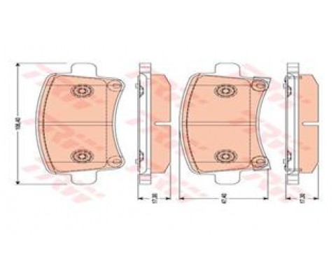 ARKA FREN BALATASI INSIGNIA A 08 17 SAAB 9.5 10 MALIBU 2.0D 2.4 12 16 İNÇ JANT