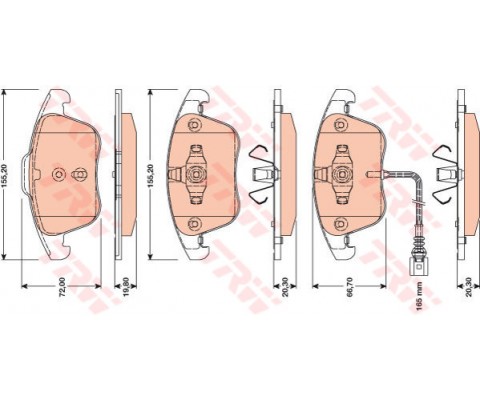 ÖN BALATA TIGUAN-Q3 10 GDB1762
