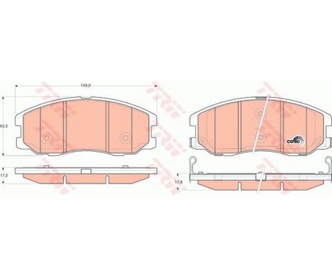 ÖN BALATA ANTARA 2.4-3.2 V6-2.0 CDTI 05/06 CAPTİVA 06.06