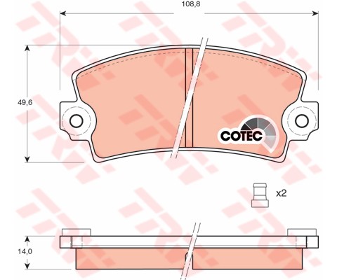ÖN BALATA FİŞLİ R12 C15 VISA 82-91