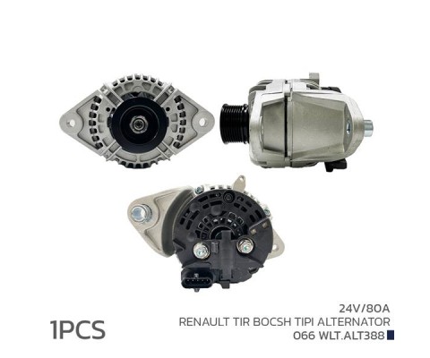 ALTERNATÖR SARJ DİNAMOSU 24V 80A RENAULT TIR BOSCH TIPI