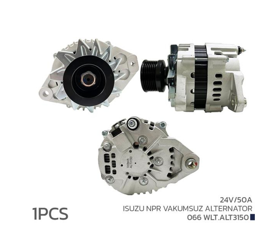 ALTERNATÖR SARJ DİNAMOSU 24V 50A ISUZU NPR VAKUMSUZ