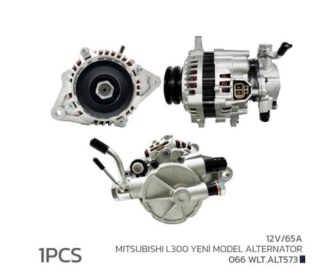 ALTERNATÖR SARJ DİNAMOSU KOMPLE MITSUBISHI L300 2.5L 4D56 8v P15 92-03 12V 65A ÇİFT KASNAK - VA KUMLU