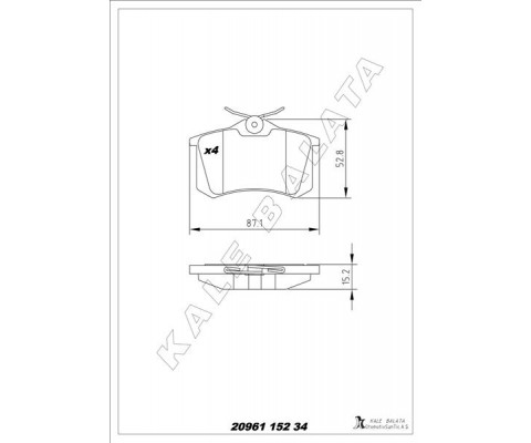 ARKA FREN BALATA RENAULT CLIO 05> KANGOO 01> LAGUNA 96> FLUENCE 09> MEGANE 96> CITROEN BERLINGO 99> C2 C3 C4 03> DS4 11> PEUGEOT 307 00> 308 07> PARTNER 96>VW POLO CLASSIC 95>01 GOLF III-IV-PASSAT III